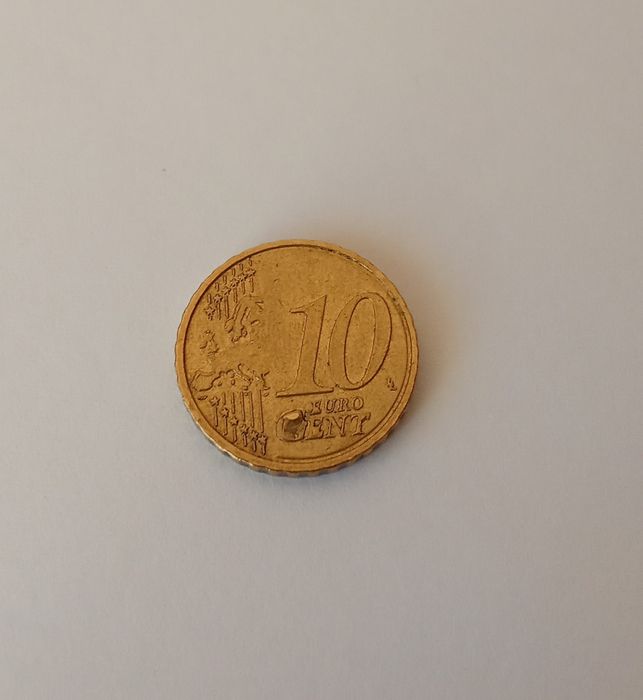 Монеты 10центов, 2евро брак