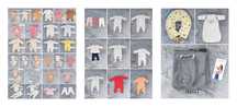 Roupas para bebê 0-4 m, almofada amamentação, sling e saco de dormir