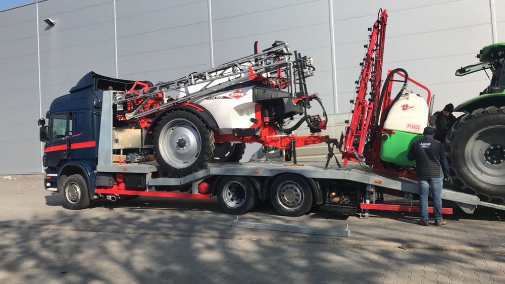 autolaweta transport ciągników maszyn budowlanych rolniczych HDS