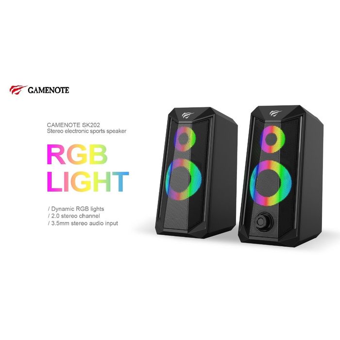 Акустичні колонки для комп'ютера з динамічним підсвічуванням Havit HV