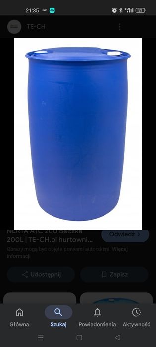 Beczki 200l na wodę lub paliwo