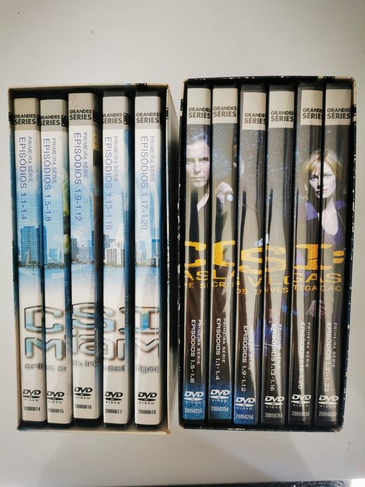DVD série CSI Miami e CSI Las Vegas
