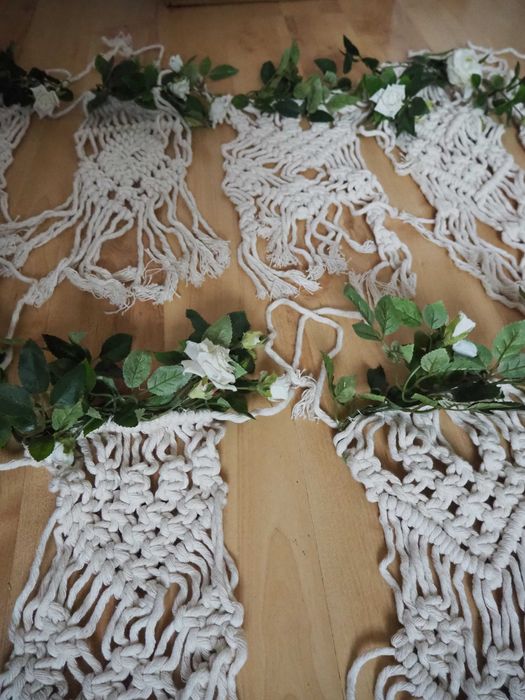 Makramy na krzesła/ławki  10 zł szt.