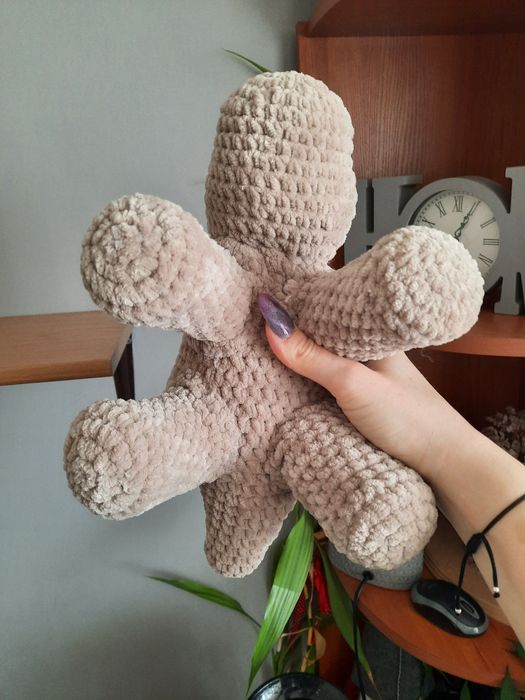 KAMEO Dinozaur Karol - dł. ok. 33cm - szydełko - maskotka handmade