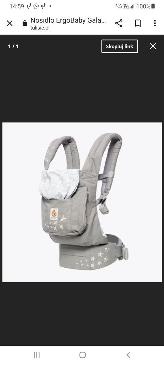Nosidło dla niemowląt ergonomiczne ErgoBaby
