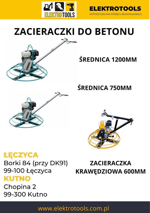 Przecinarka budowlana do cegły pustaków bloczków Wynajem