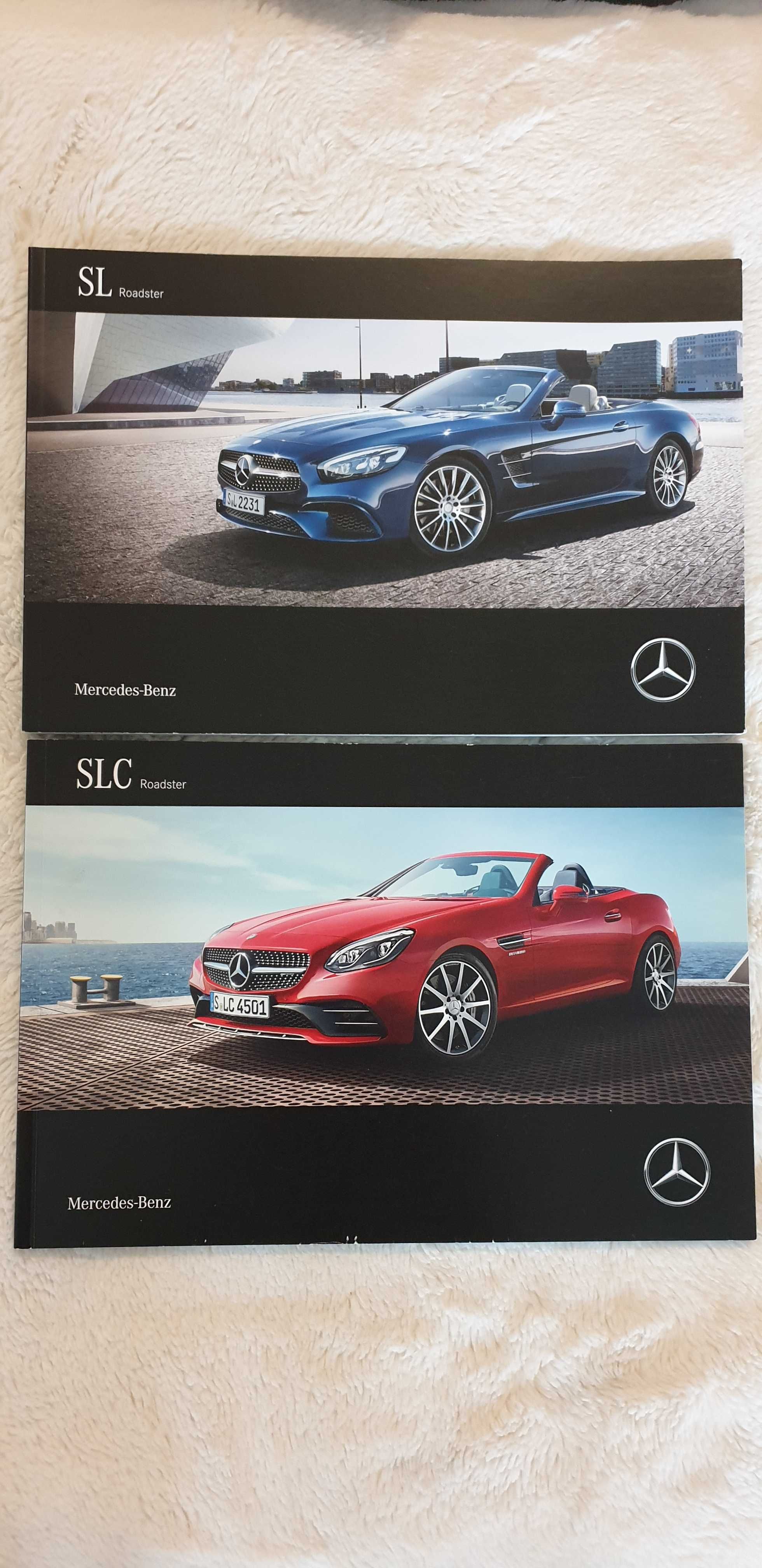 Prospekt Mercedes SL na innej SLC, BMW serii 7, BMW serii 8.