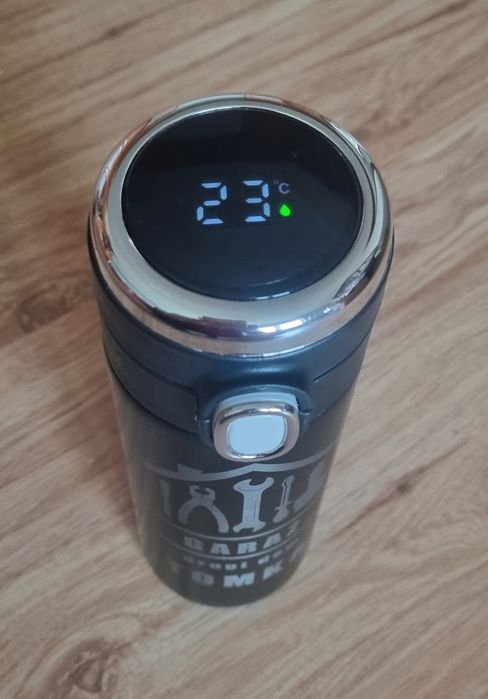 Kubek termiczny z grawerem "Garaż drugi dom Tomka"