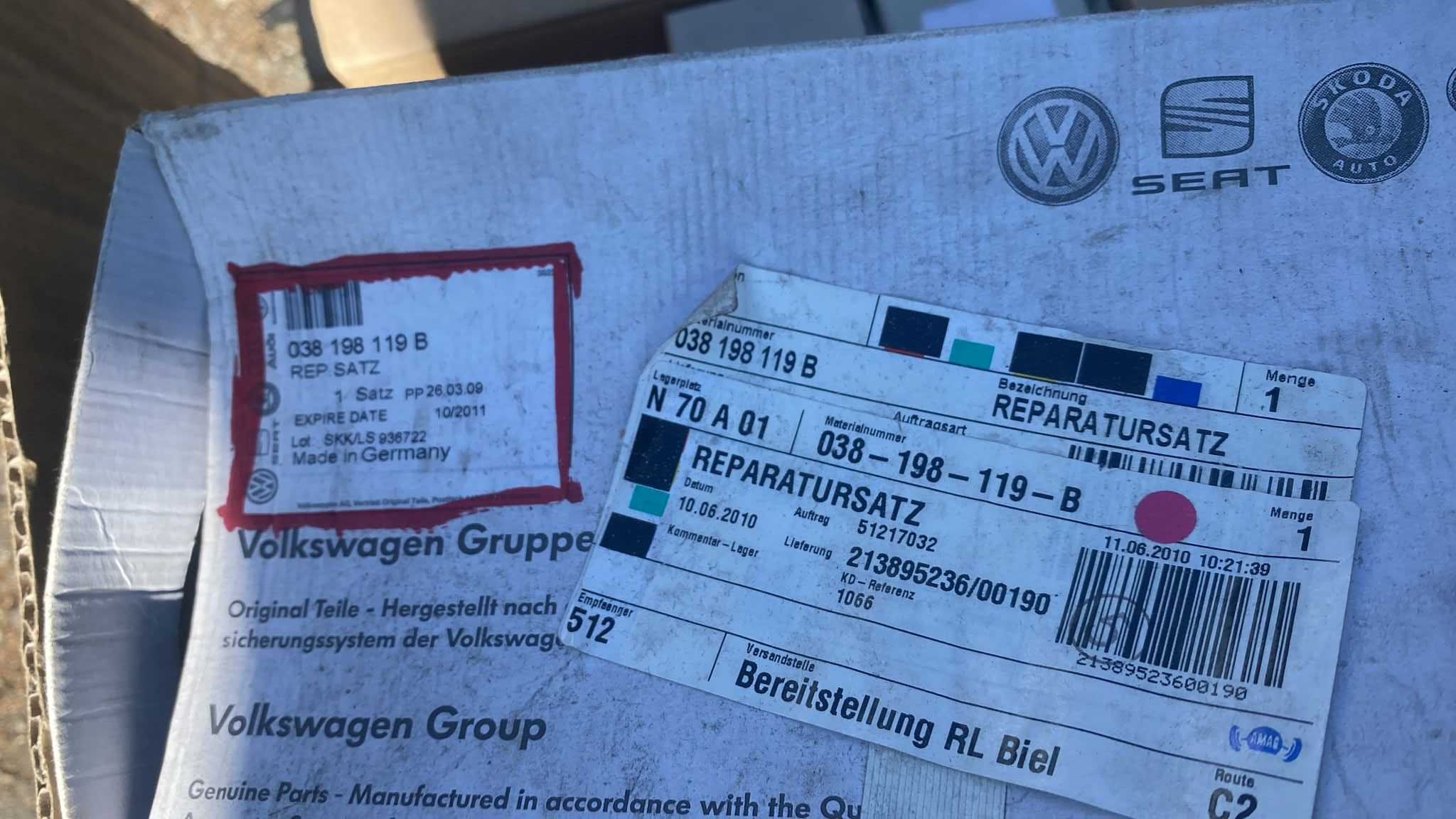 Zestaw rozrządu 1,9 TDI Audi A6 C5 VW Golf Passat Bora Polo Seat