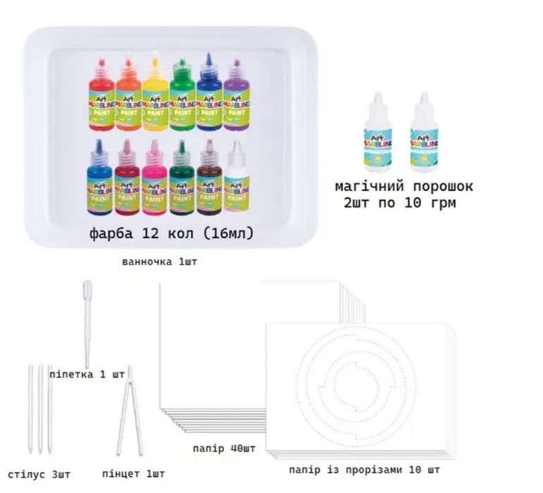 Малювання на воді Tookyland 12 кольорів