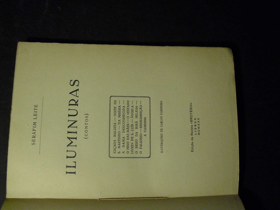 Leite (Serafim);Iluminuras (Contos),Ilustrações de Carlos Carneiro