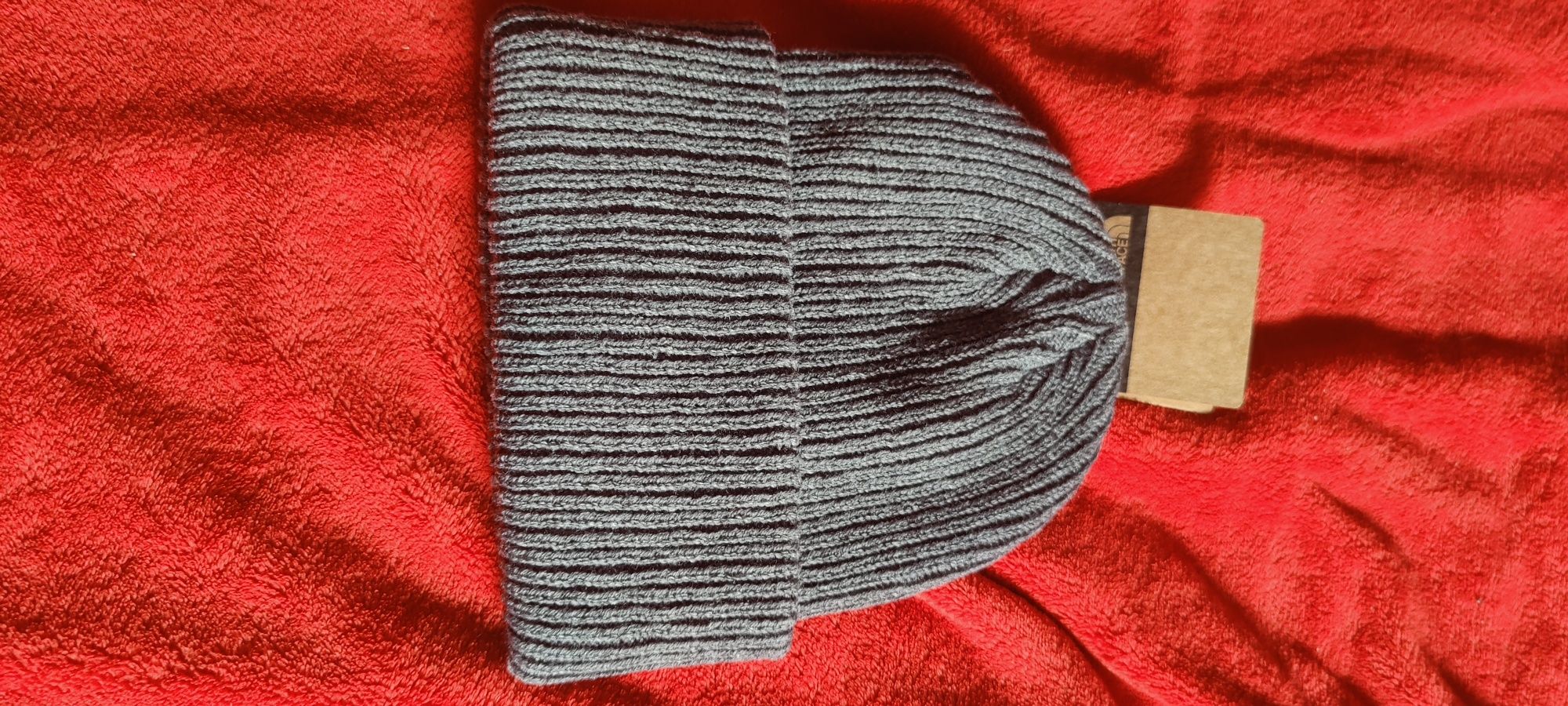 Szara czapka beanie The North Face