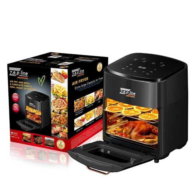 Аерофритюрниця Zepline ZP-111 на 15 л, 3500Вт, аерогриль 3в1