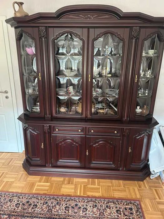 Вітрина  махогон-горіх -дуб