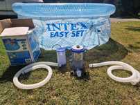 Basen rozporowy Intex + Pompa 244x76