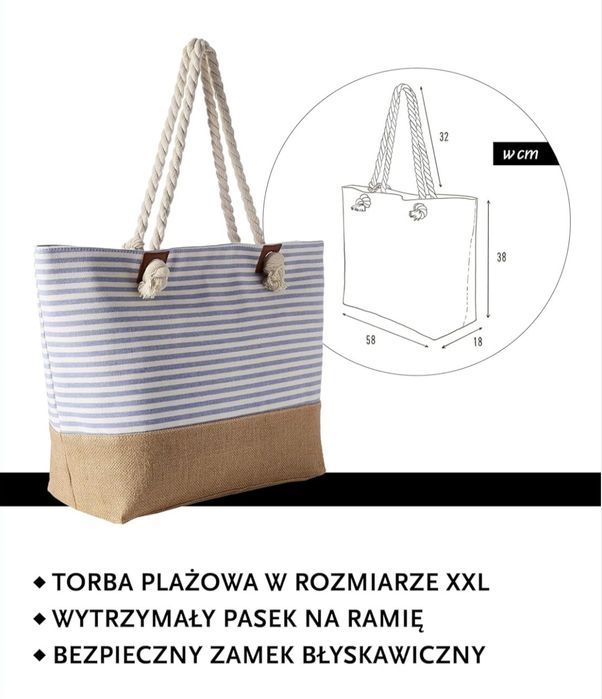 Torba plażowa XXL