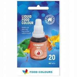 Barwnik Spożywczy W Płynie - Czerwony - 20Ml