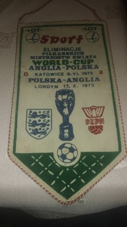 Proporczyk Anglia-Polska 1973r. Katowice