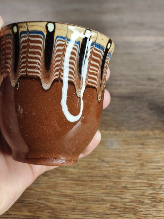 Stare kubki bułgarska ceramika PRL ¹⁹⁶