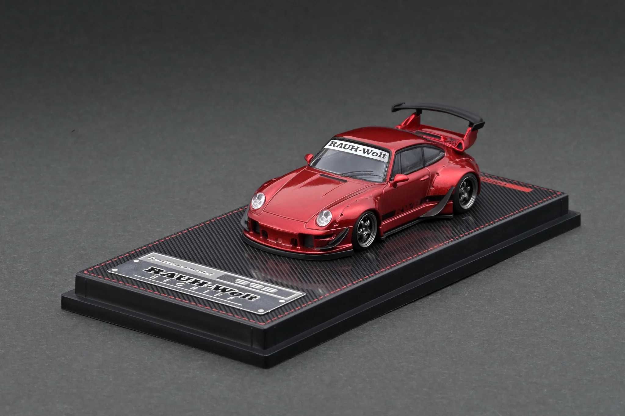 Porsche RWB 993 Red metallic Ignition 1:64