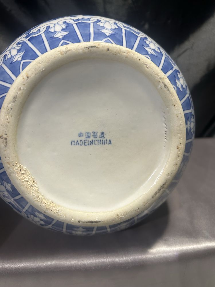 Porcelanowy dzban deko. blue and white Chińska porcelana eksportowa
