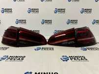 Farolins Traseiros VW Golf 7 e 7.5 Full Led Red Escurecidos