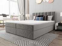 Łóżko Kontynentalne WIELE WYMIARÓW Boxspring 160x200 + Materace BONITO