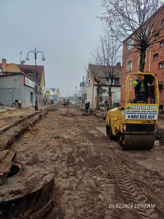 Uslugi Koparka,kop-Ladowarka, transport ,zwir ,prace ziemne,czarnoziem