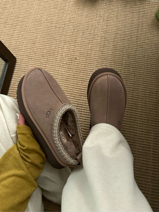 Угі зимові на хутрі UGG tasman шоколад  угг таз tazz