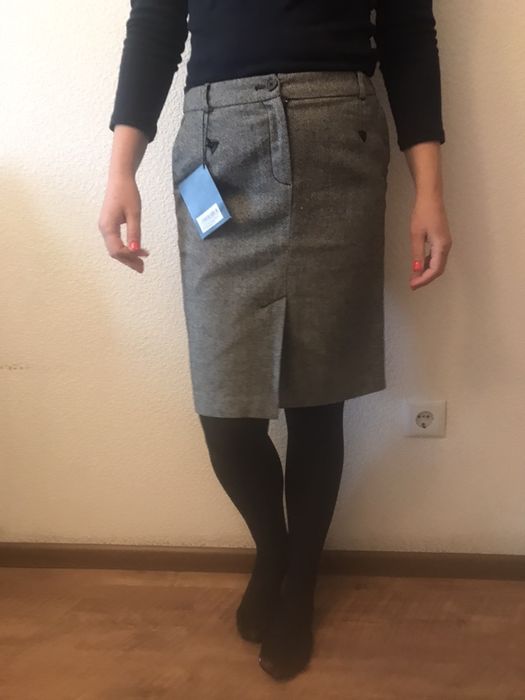 Эффектная теплая и красивая новая юбка Ostin