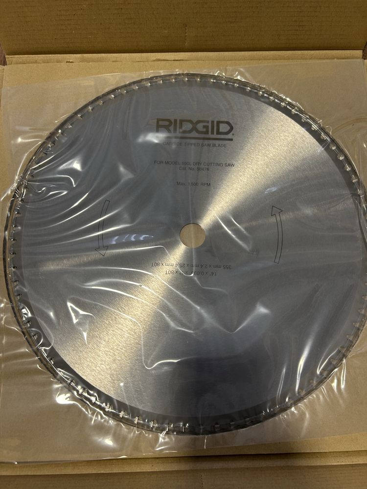 Tarcza Ridgid do metalu - Nowa