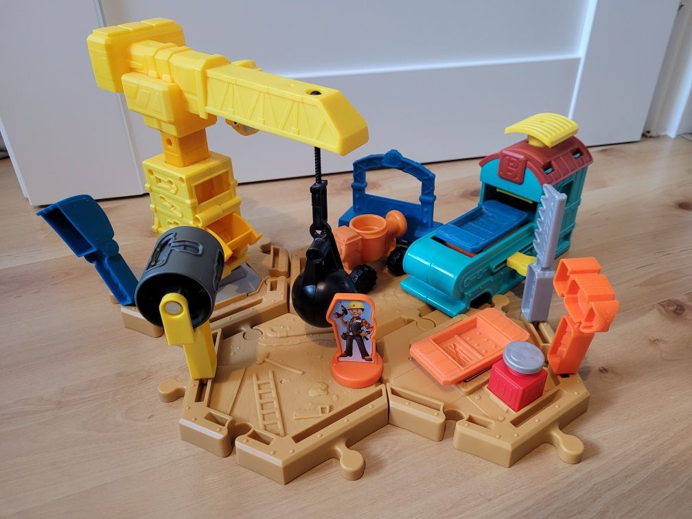 Bob Budowniczy plac budowy naprawa mostu piasek kinetyczny FisherPrice