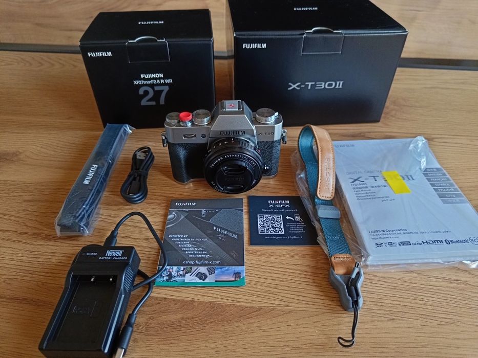 Fujifilm X-T30 II (srebrno-czarny) + obiektyw Fujinon XF27mmF2.8RWR II