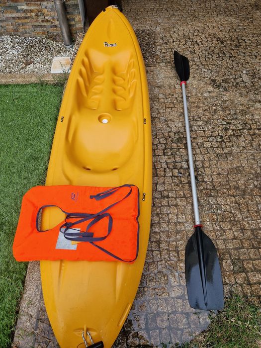 Caiaque + Pagaia + Colete — Pronto para usar!
