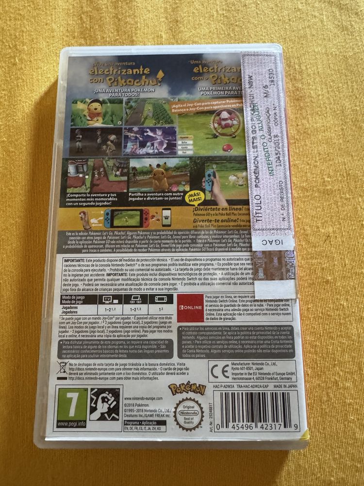 Nintendo Switch Pokémon Let’s Go Pikachu