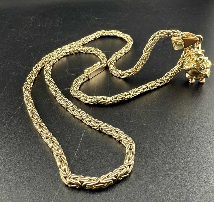 Złoty łańcuszek 585 królewski 53.6  gram 61 cm długości