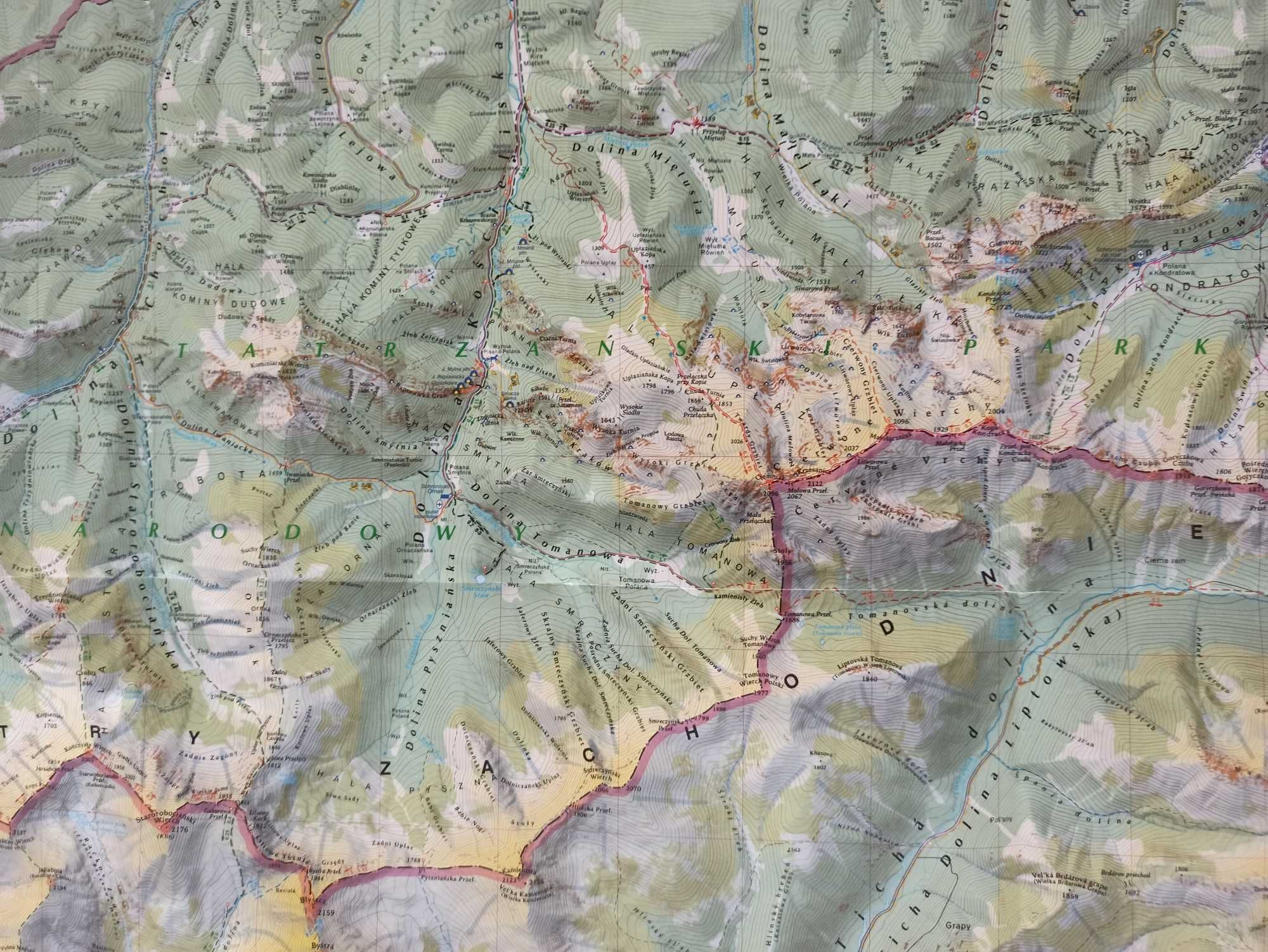 mapa turystyczna Tatry polskie wyd. Copernicus