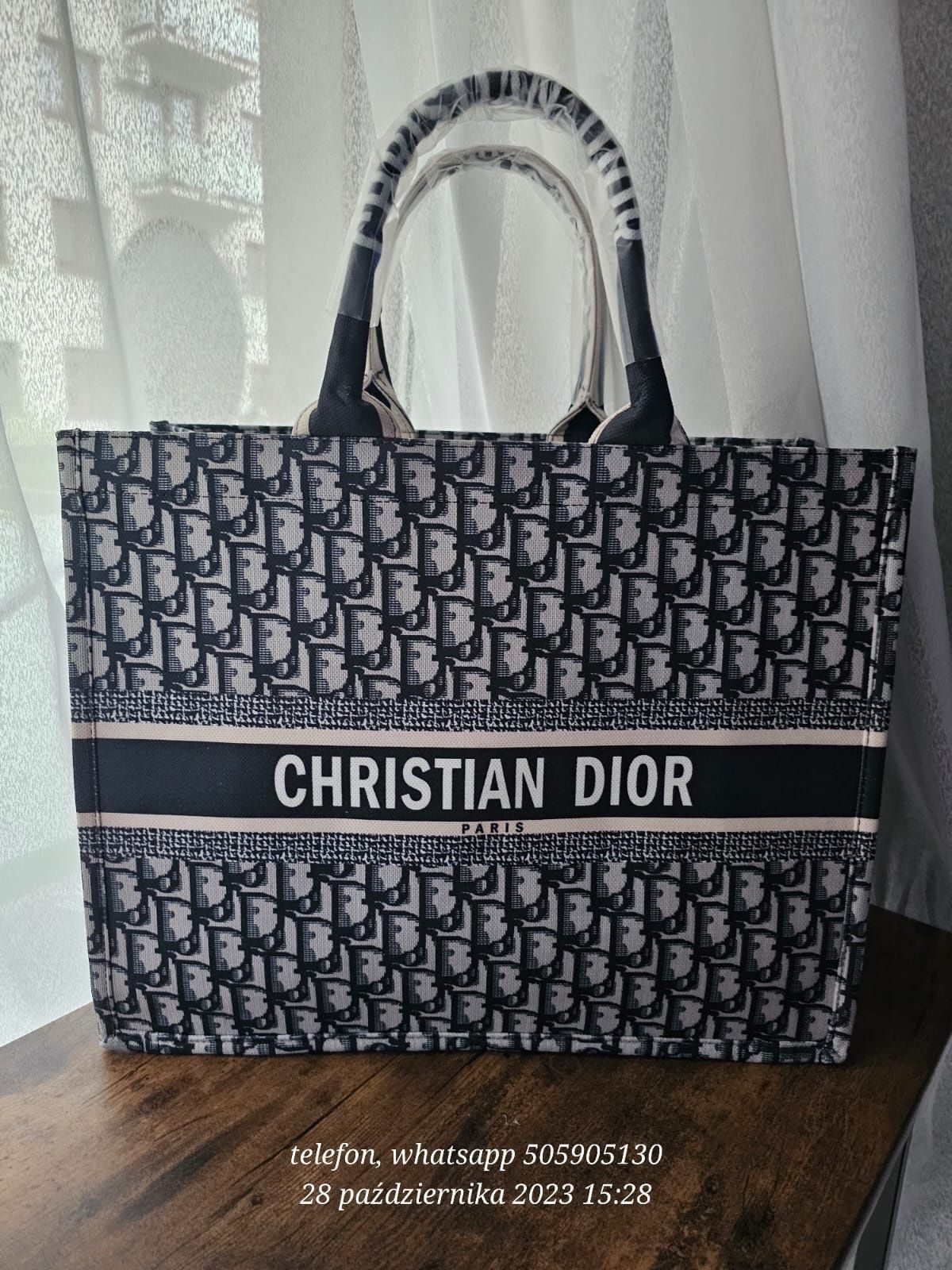 Duza XL torba shopper bag monogram CDior 45cm premium