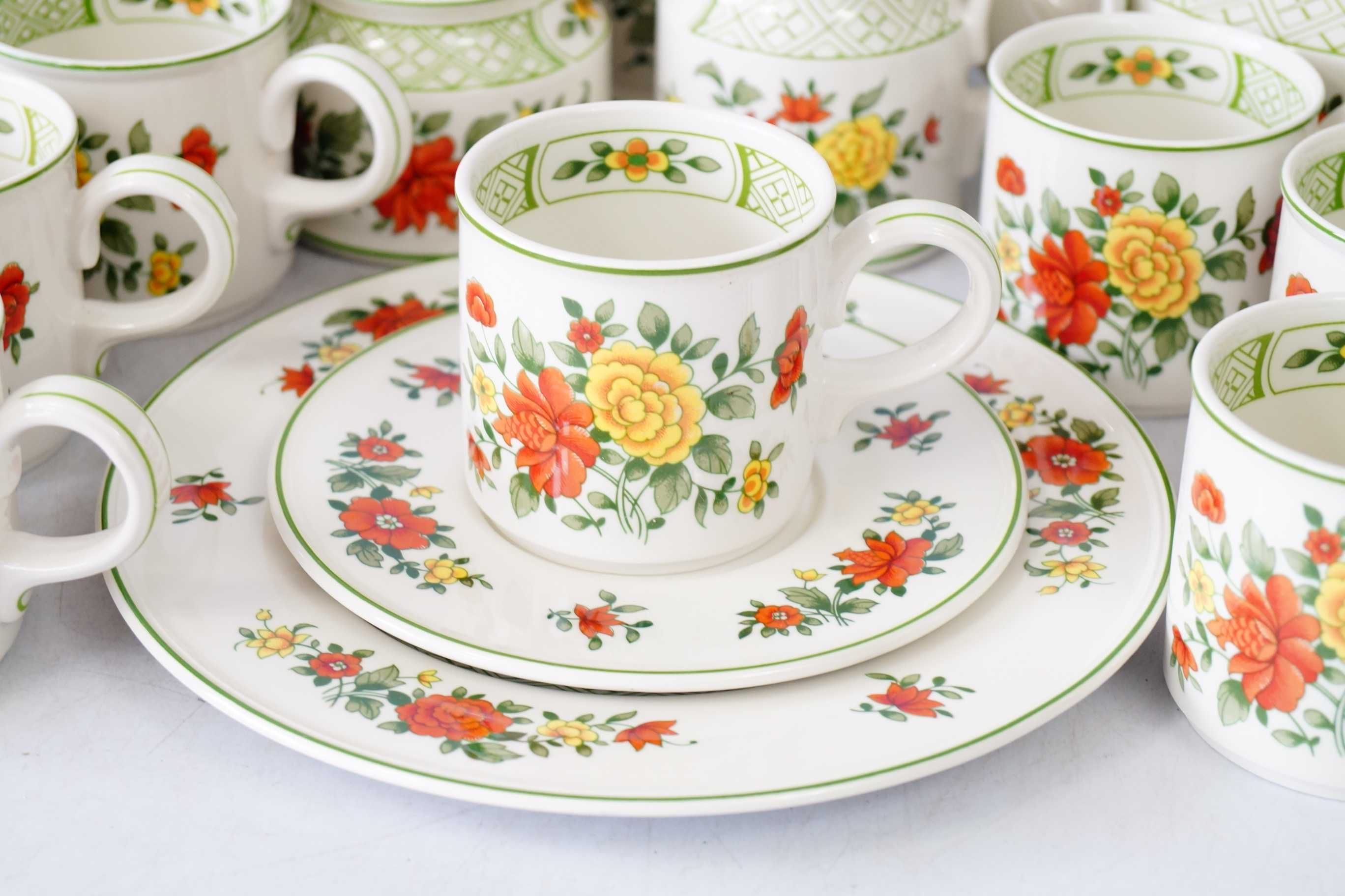 Villeroy Boch Summerday serwis kawowy 12 osób PIĘKNY