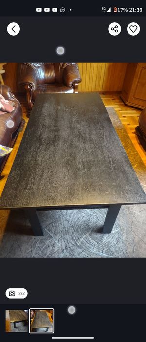 Czarna ława, stolik kawowy, stół niski