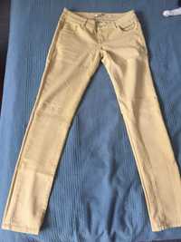 Damskie spodnie , jeansy , jasno żółte rurki , M/10 , R.Jonaco