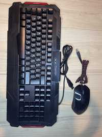 Gamingowa klawiatura i mysz komputerowa
