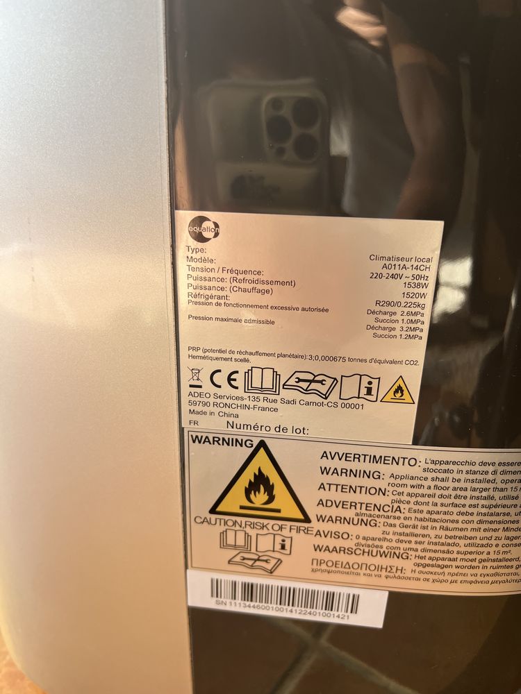 Climatizador Equation
