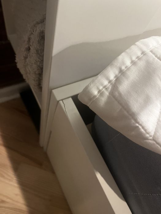 Ikea brimnes 140x200 zagłówek i materac