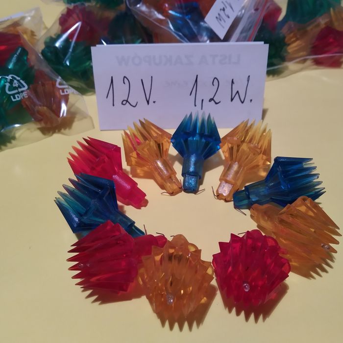 Żarówka choinkowa  12V 1,2 W z PRL-u