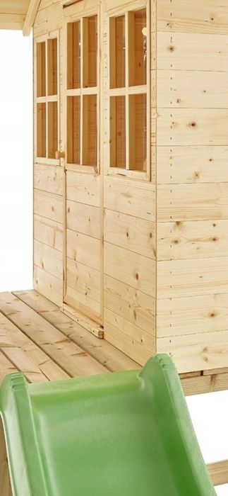 Domek dla dzieci ze zjeżdżalnią