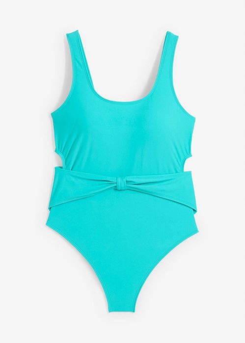 B.P.C kostium kąpielowy z założeniem kopertowym turkusowy ^46