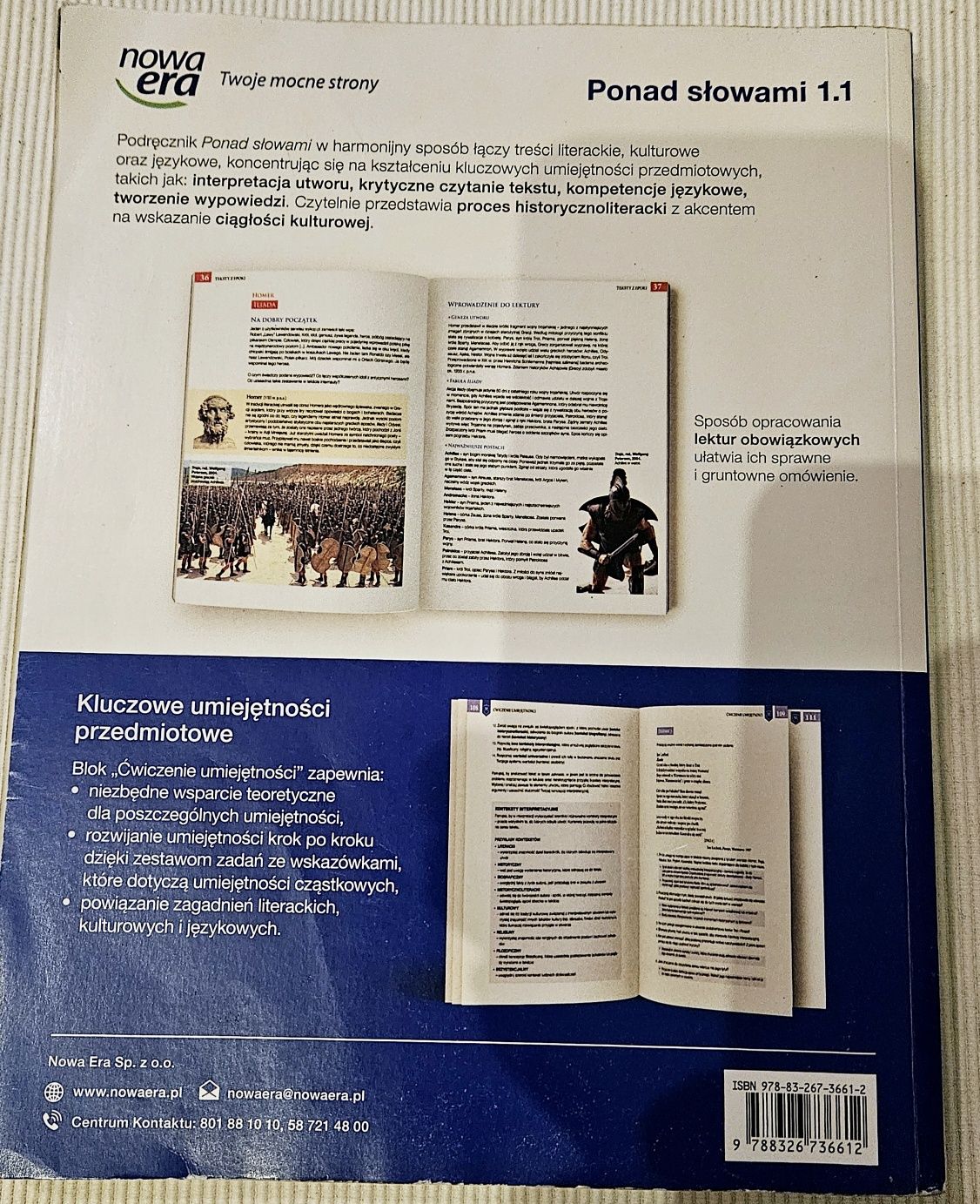 Ponad słowami 1 NOWA ERA, podręcznik do języka polskiego