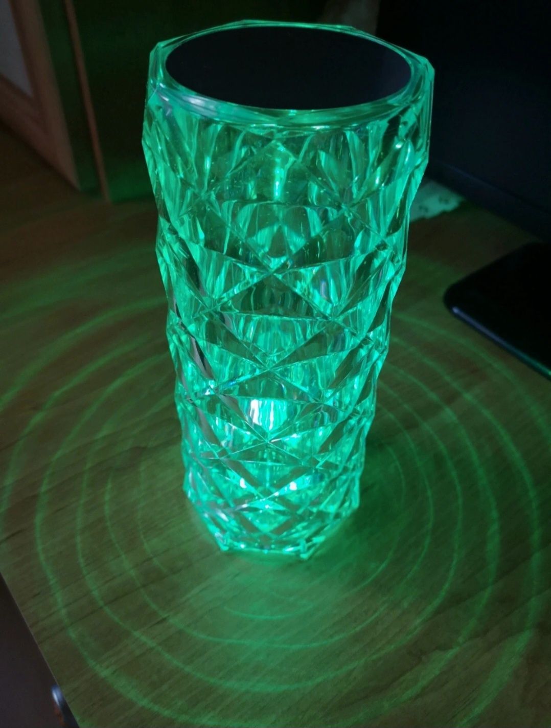 Lampka kryształowa kolorowa z pilotem