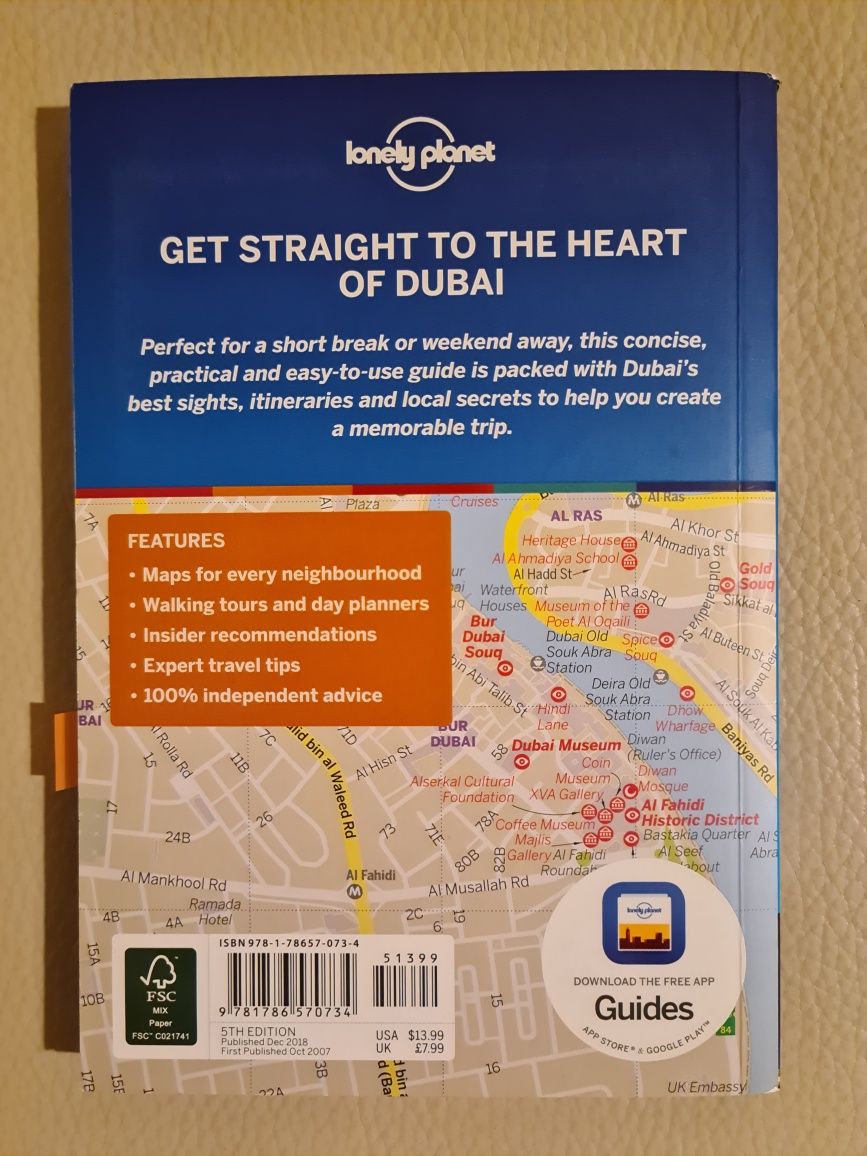 Livro Guia Dubai Pocket da Lonely Planet